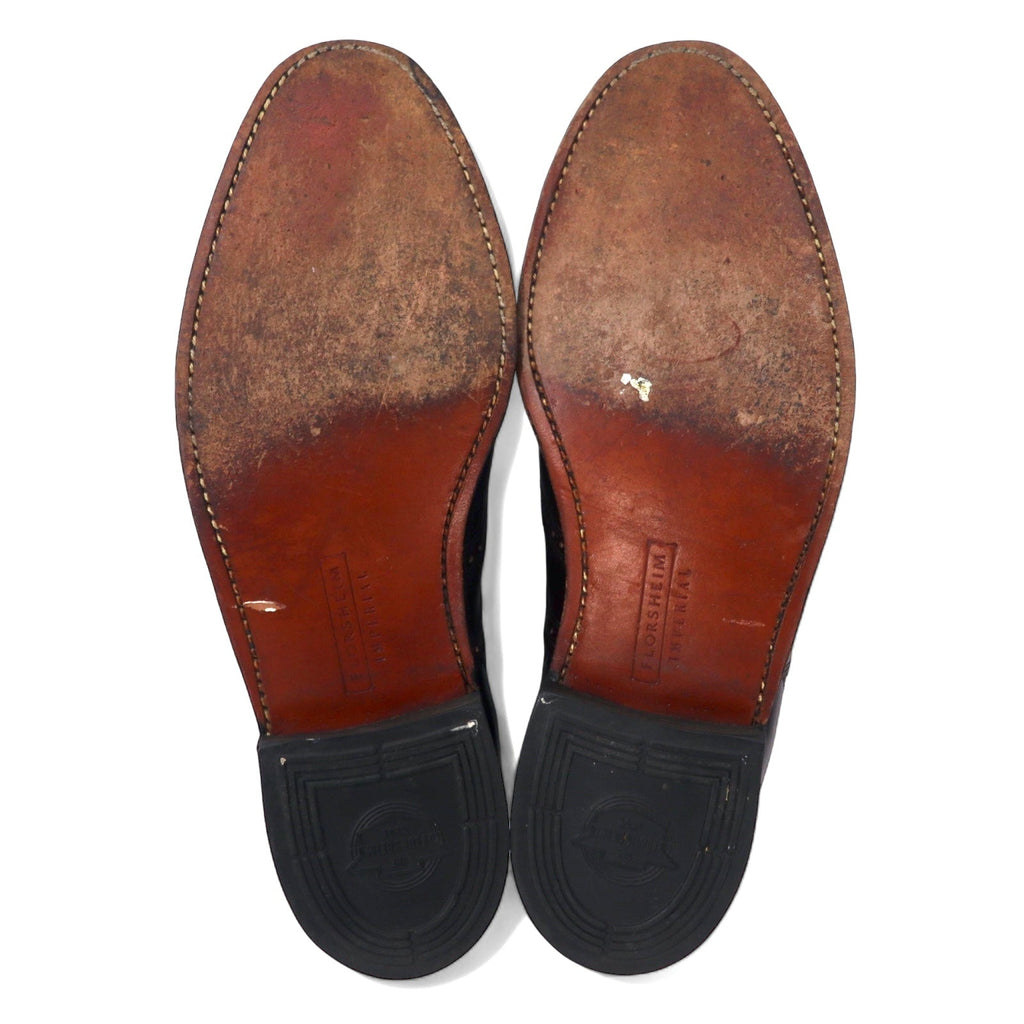 Scarpe Oxford wingtip FLORSHEIM IMPERIAL, USA, 26,5 cm, bordeaux, pelle, 93351