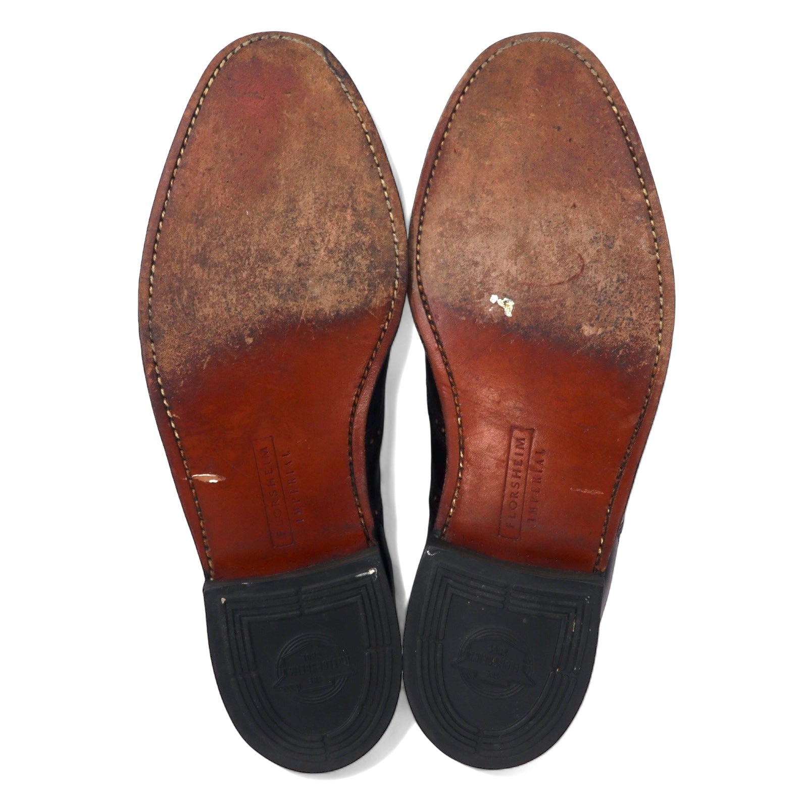 Scarpe Oxford wingtip FLORSHEIM IMPERIAL, USA, 26,5 cm, bordeaux, pelle, 93351