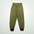 90s Vintage Army Pants 90年代 チェコスロバキア軍 M85 キルティング ライナーパンツ S 中綿 オニオンキルト 裾リブ ミリタリー 旧東欧軍 OZKN
