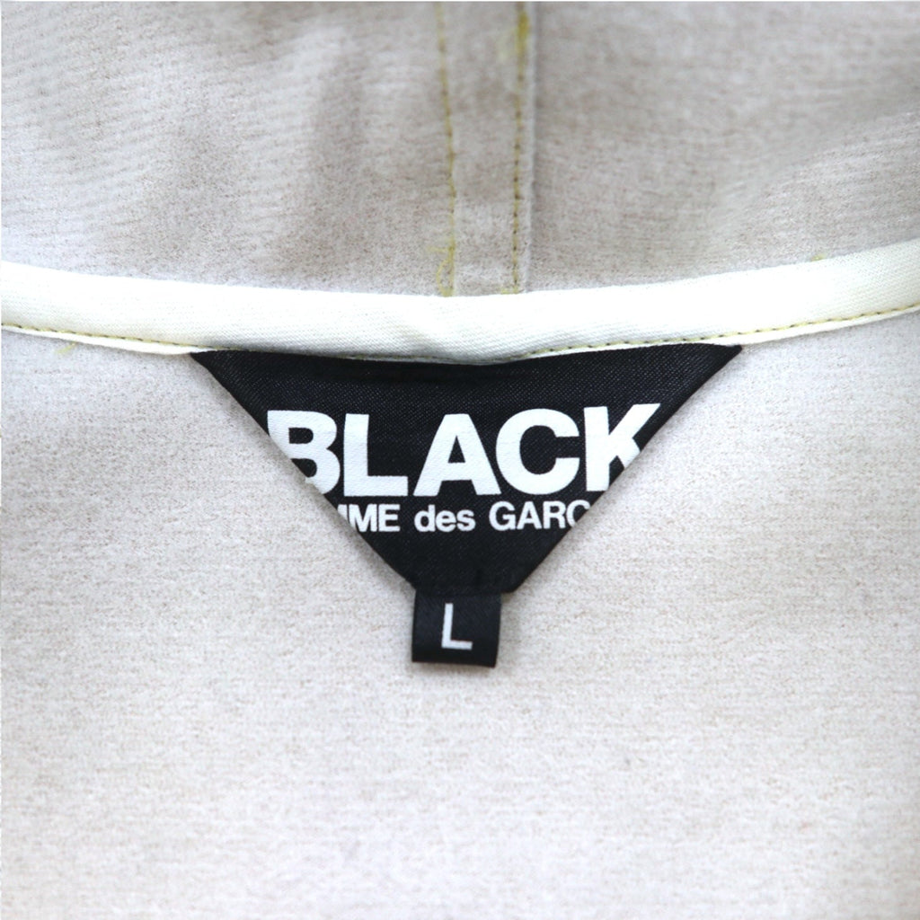 BLACK comme des GARCONS ジップパーカー L メタリック ゴールド AD2018 日本製