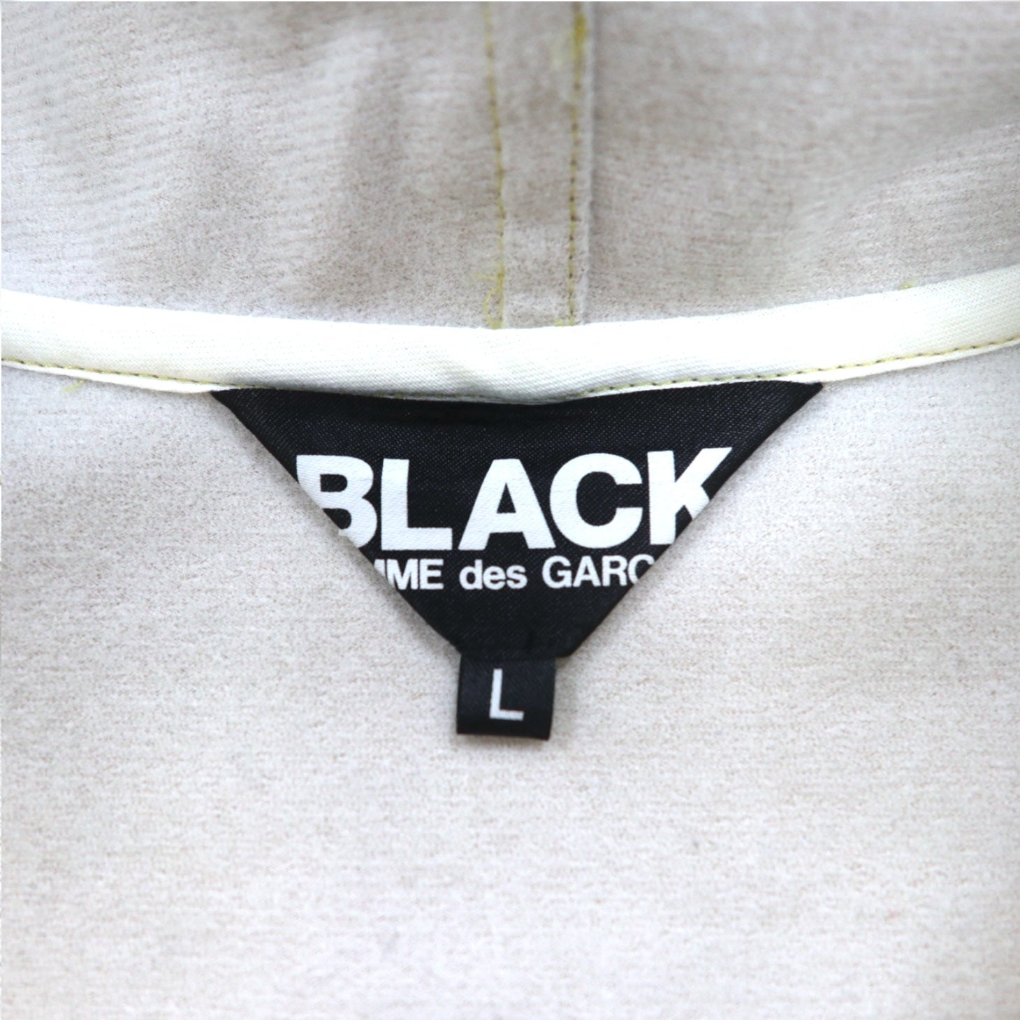 BLACK comme des GARCONS ジップパーカー L メタリック ゴールド AD2018 日本製