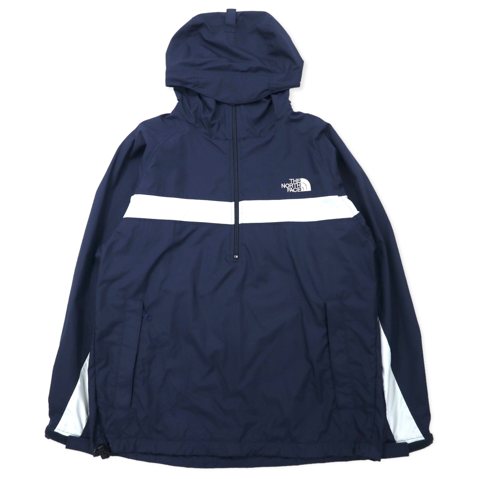 THE NORTH FACE Anorak M Blu navy Poliestere Ripiegabile Logo ricamato NP0209 Made in Japan