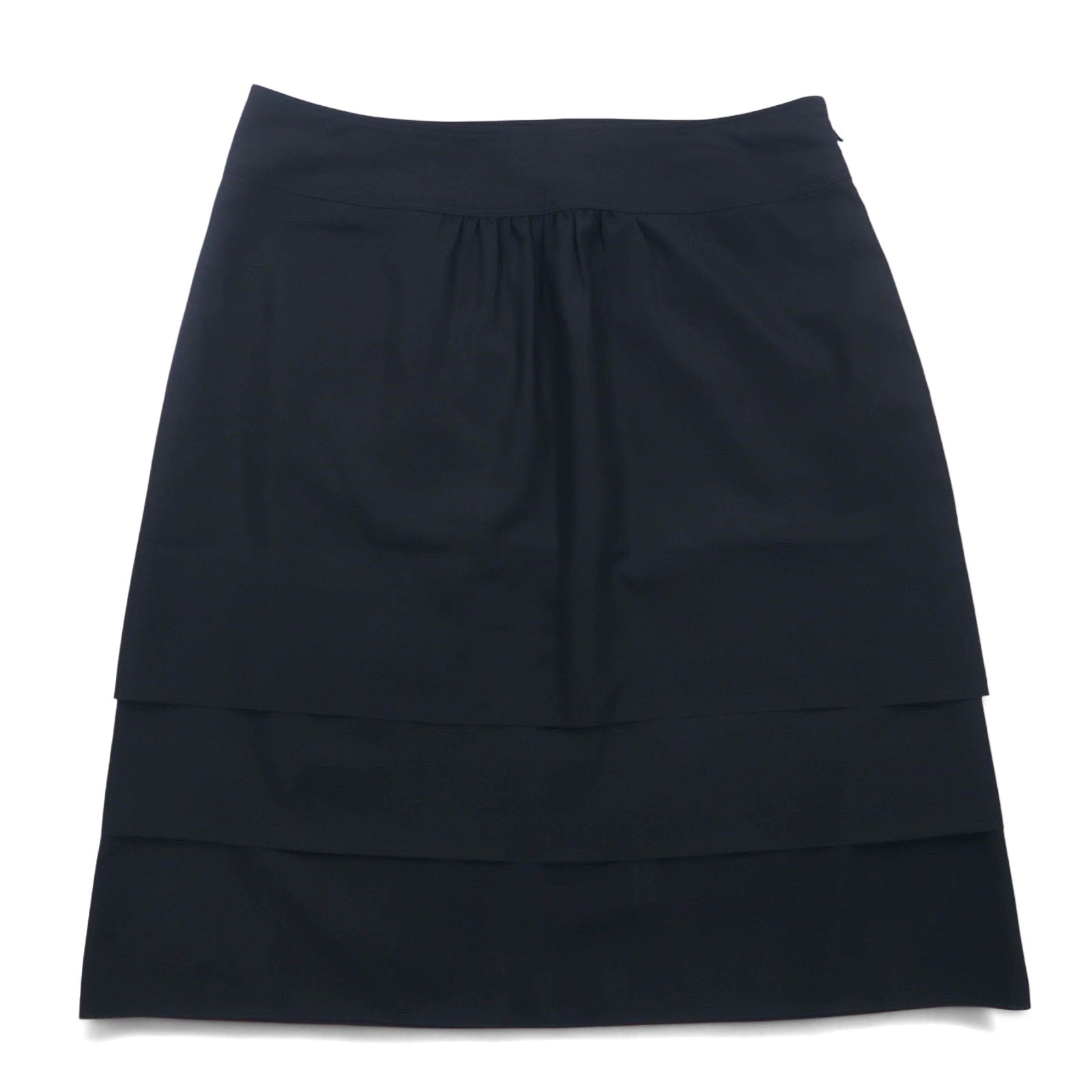 BURBERRY Gonna a strati L Nero Lana Poliestere Made in Japan