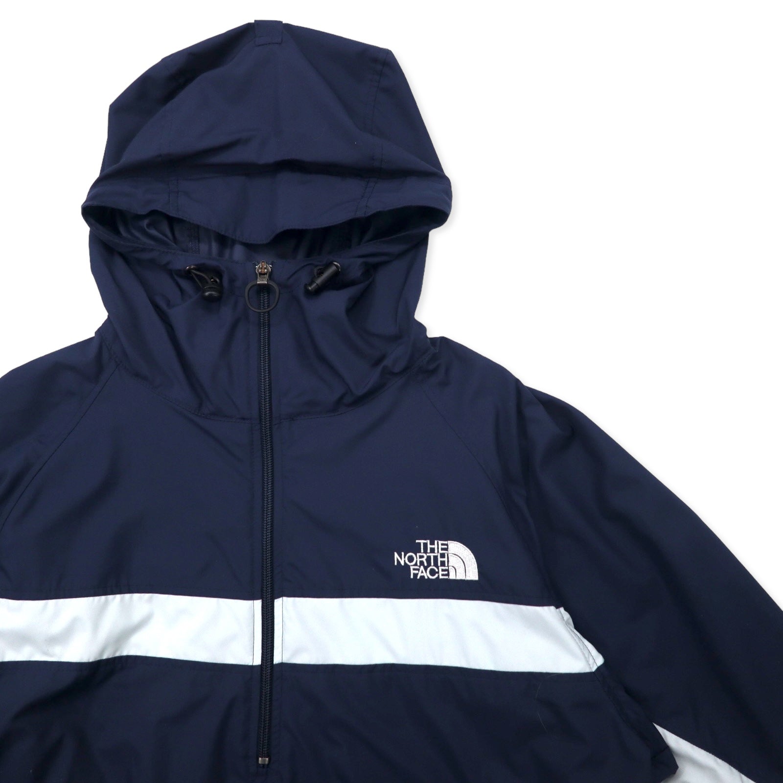 THE NORTH FACE Anorak M Blu navy Poliestere Ripiegabile Logo ricamato NP0209 Made in Japan