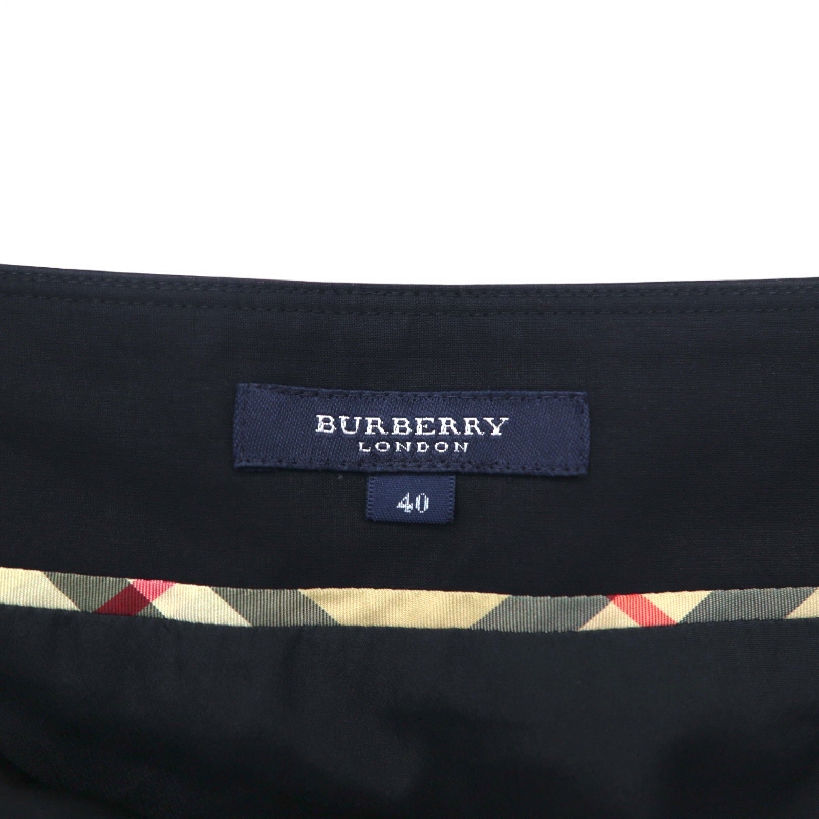 BURBERRY Gonna a strati L Nero Lana Poliestere Made in Japan