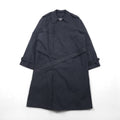 BOTANY500 80年代 USA製 ダブル トレンチコート XL ブラック ベルト付 ライナー着脱 エポレット
