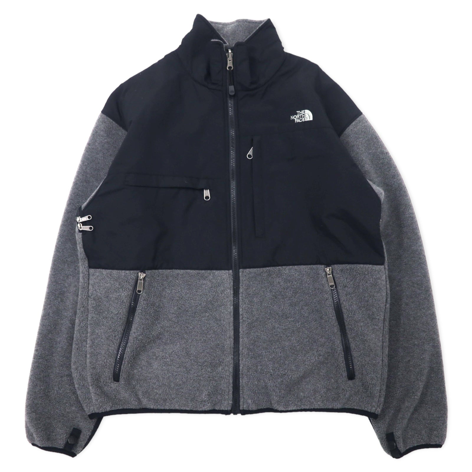 THE NORTH FACE Denali Jacket Fleece LL Grigio Poliestere POLARTEC Logo Ricamato Monocromatico NL45001A