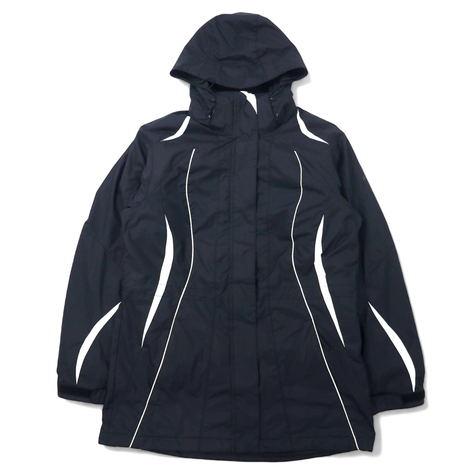 Columbia Giacca a vento 3-in-1 con pile, taglia M, colore nero, in nylon, impermeabile, con zip-in-zip INTERCHANGE, fodera e cappuccio staccabili, coulisse, XL7654