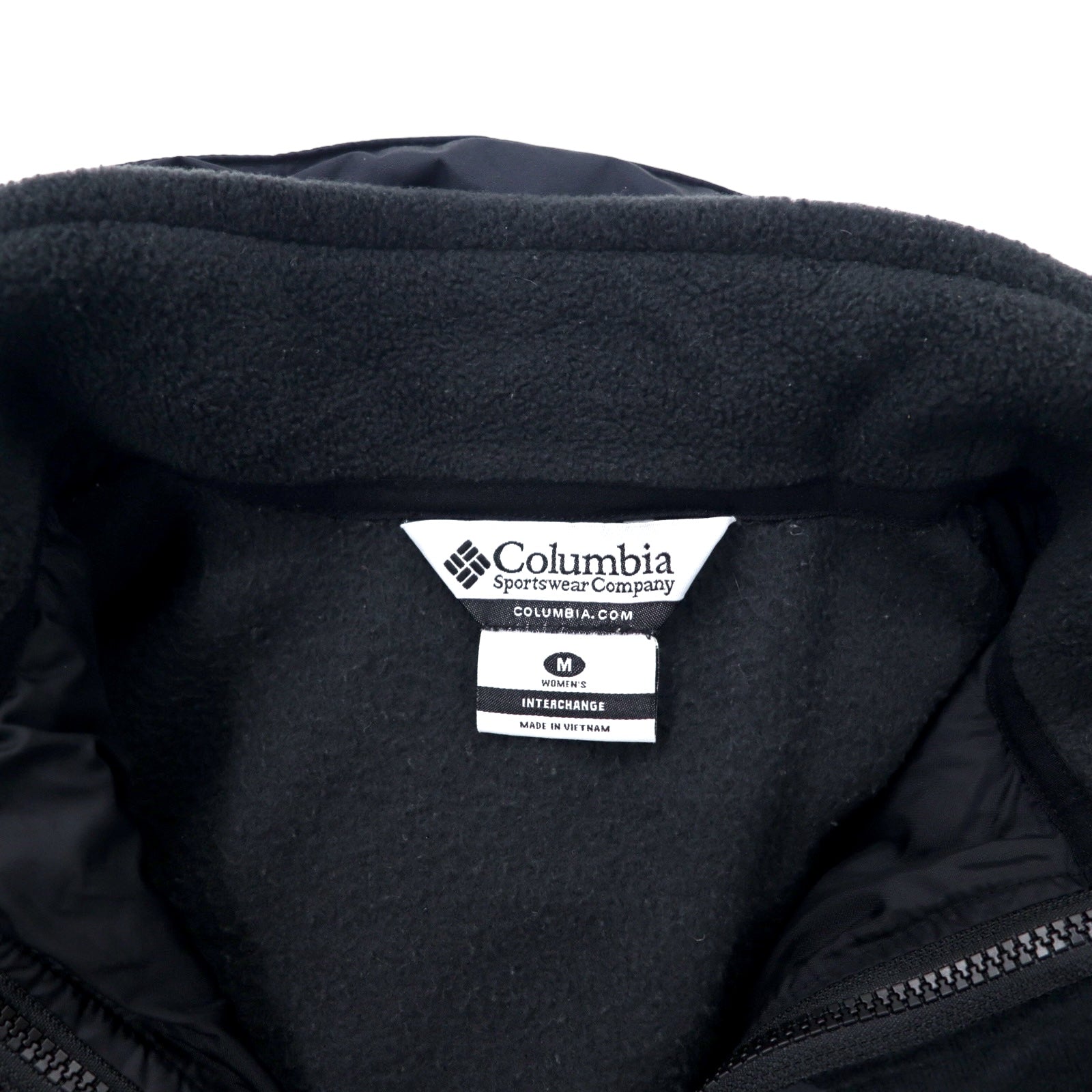Columbia Giacca a vento 3-in-1 con pile, taglia M, colore nero, in nylon, impermeabile, con zip-in-zip INTERCHANGE, fodera e cappuccio staccabili, coulisse, XL7654