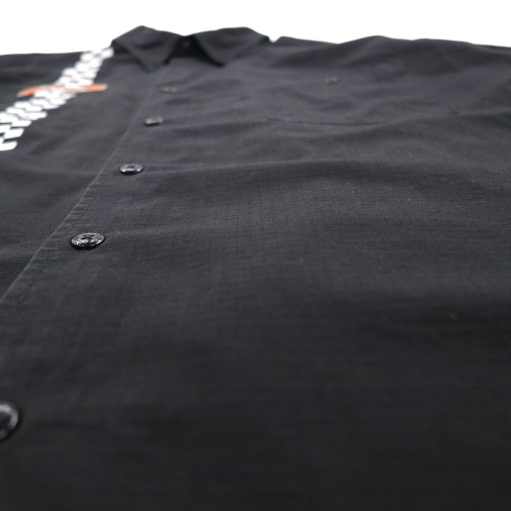HARLEY DAVIDSON T-shirt da corsa a scacchi 2XL Nera con logo, taschino sul petto