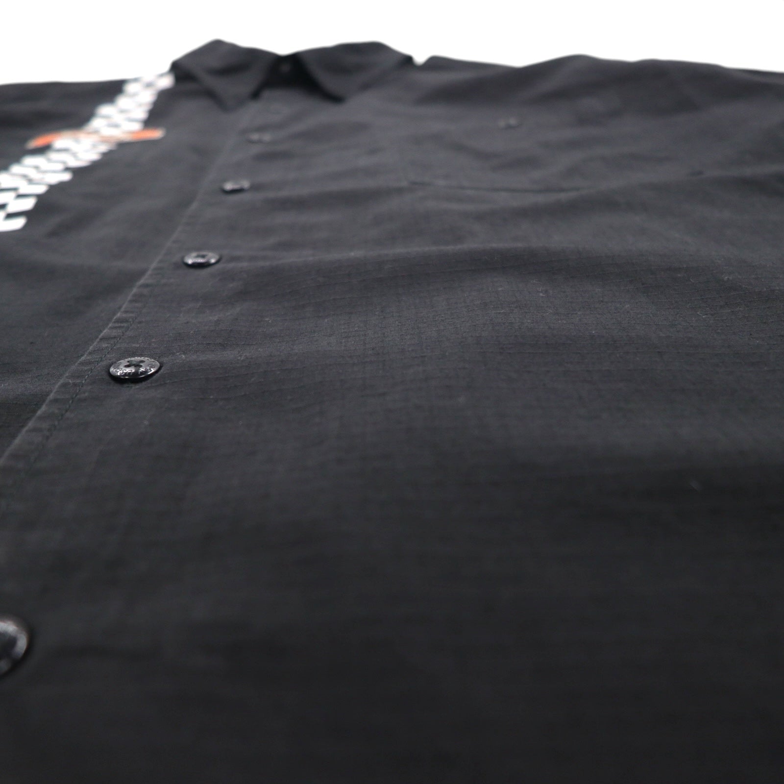 HARLEY DAVIDSON T-shirt da corsa a scacchi 2XL Nera con logo, taschino sul petto