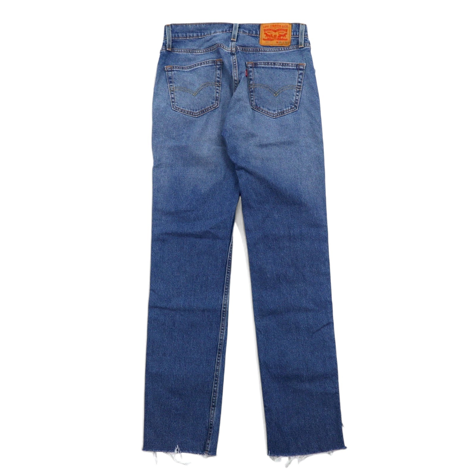 Levi's 511 スリムフィット サイドライン カットオフ デニムパンツ 29 ブルー コットン ジッパーフライ 04511-3327