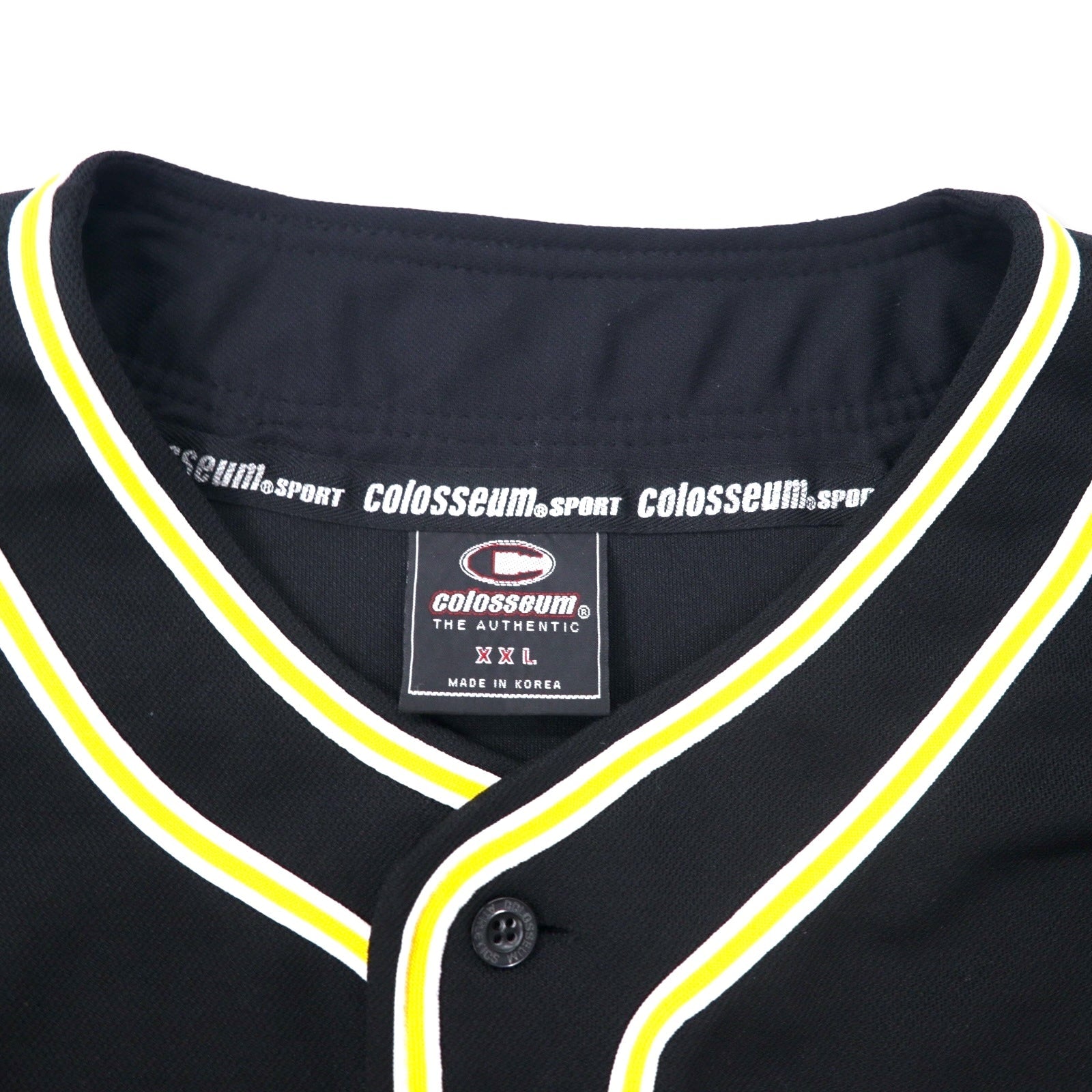 colosseum SPORT Anni '90 Maglia da baseball XXL Nera Poliestere NEW YORK Taglia grande