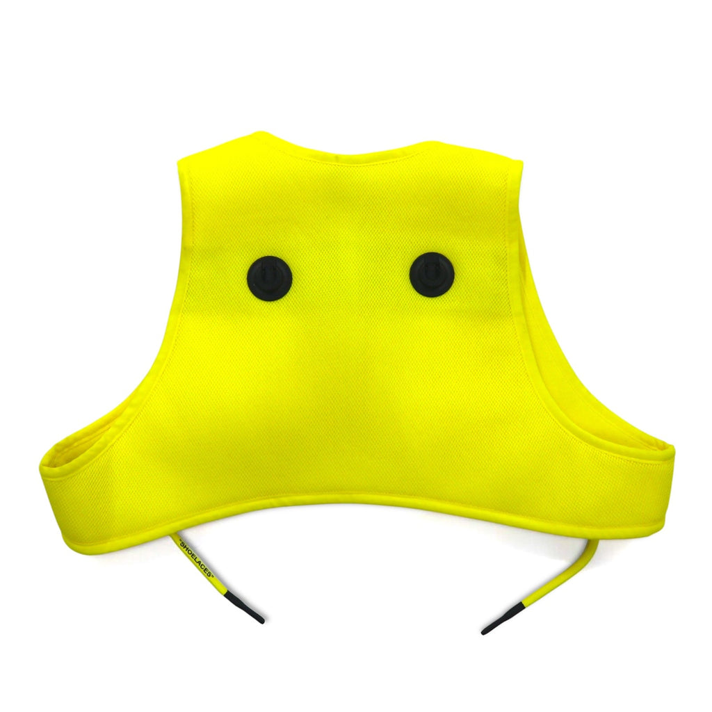 OFF-WHITE × NIKE Gilet utility L giallo poliestere rete BV8054-731 Nuovo con etichette