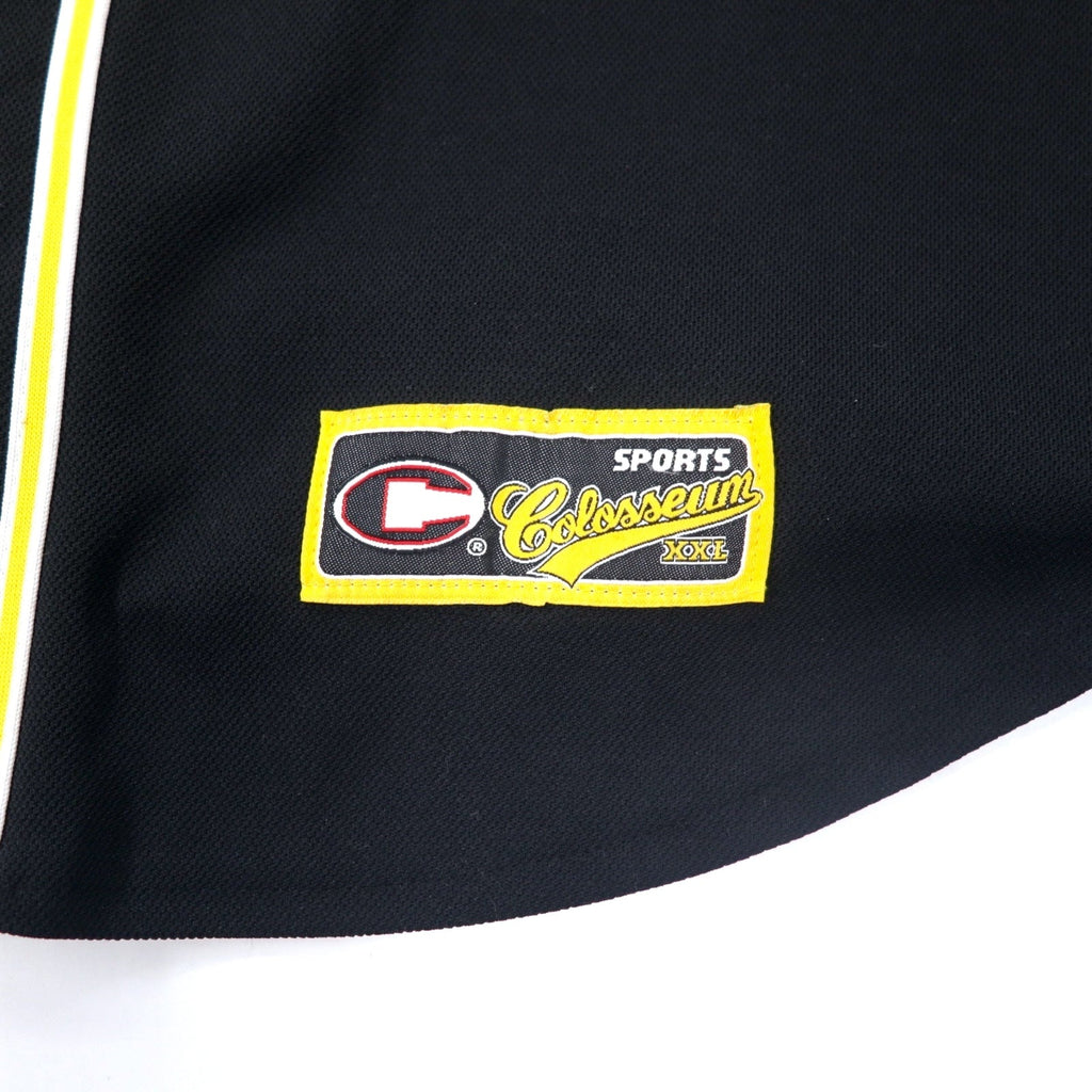 colosseum SPORT Anni '90 Maglia da baseball XXL Nera Poliestere NEW YORK Taglia grande
