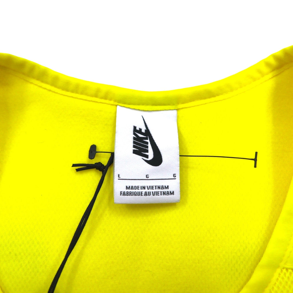 OFF-WHITE × NIKE Gilet utility L giallo poliestere rete BV8054-731 Nuovo con etichette