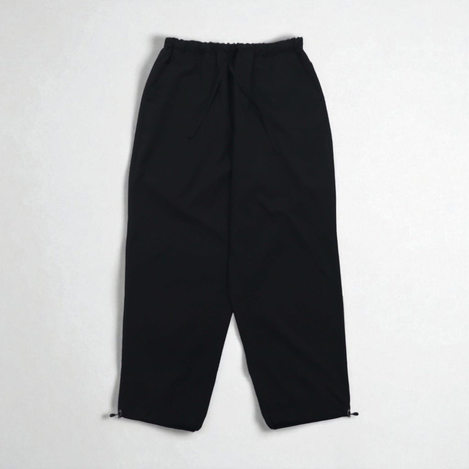 meanswhile ワイド イージーパンツ Dry Smooth Easy PT スラックス L ブラック Reflax ポリエステル ドローコード