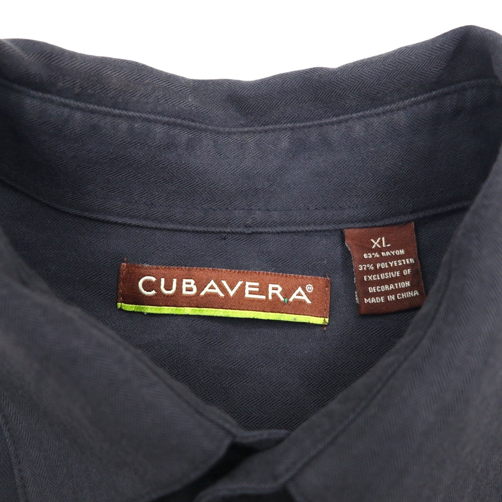 Camicia cubana CUBAVERA Line Design XL Nera Rayon Poliestere