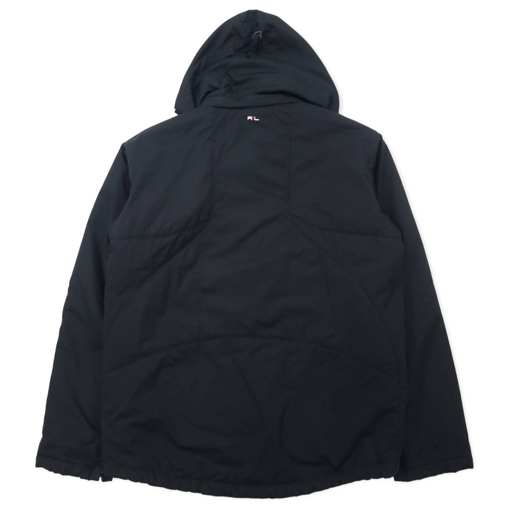 Polo by Ralph Lauren 3WAY ダウンジャケット 中綿 L ブラック ポリエステル キルティングライナー着脱式 パーカー着脱式 TROOPER JACKET