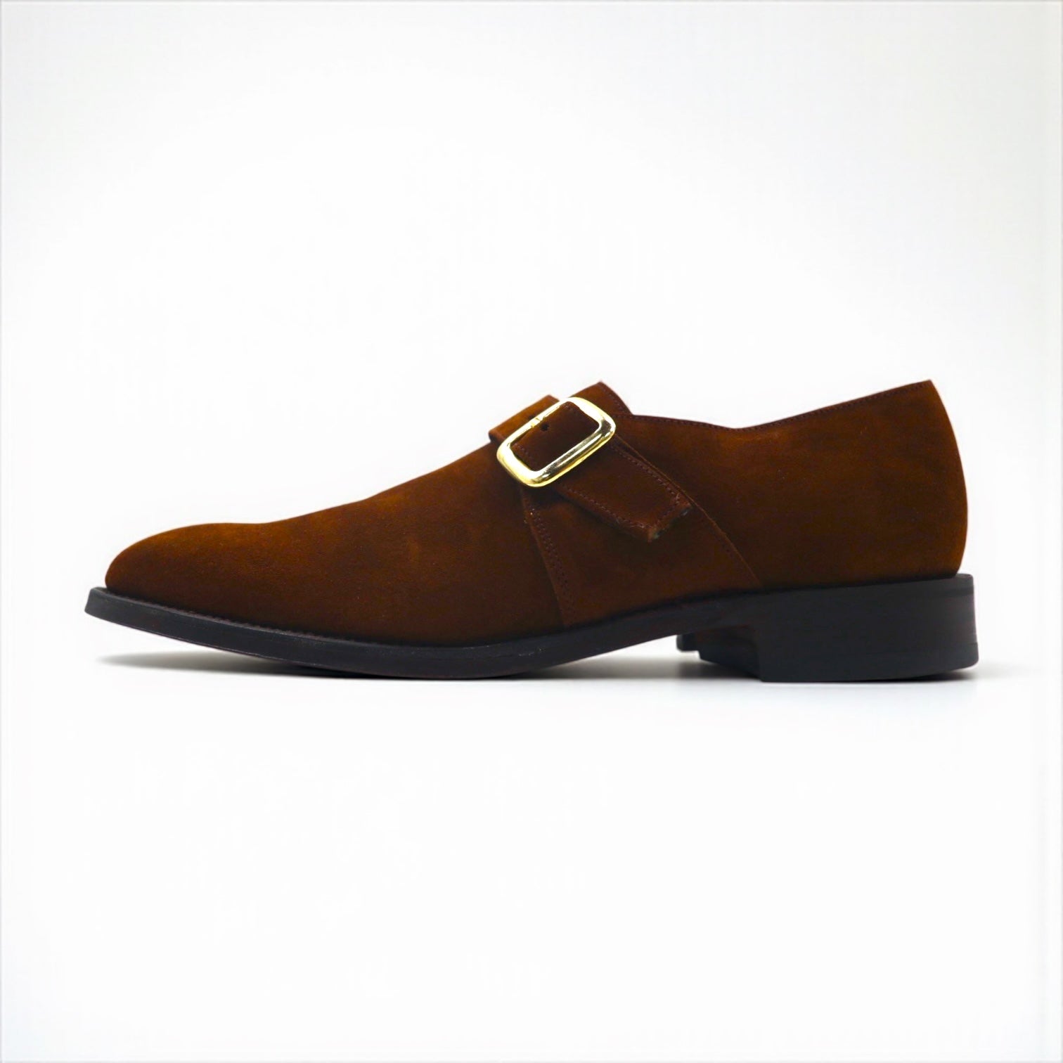 Loake イギリス製 モンクストラップ ドレスシューズ 28cm スエード 真鍮 バックル R404DS 未使用品 グッドイヤーウェルト製法