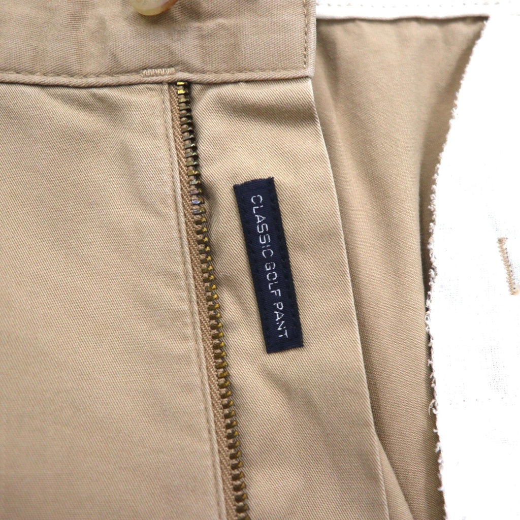 POLO GOLF RALPH LAUREN anni '90 pantalone chino ampio a due pinces L beige cotone