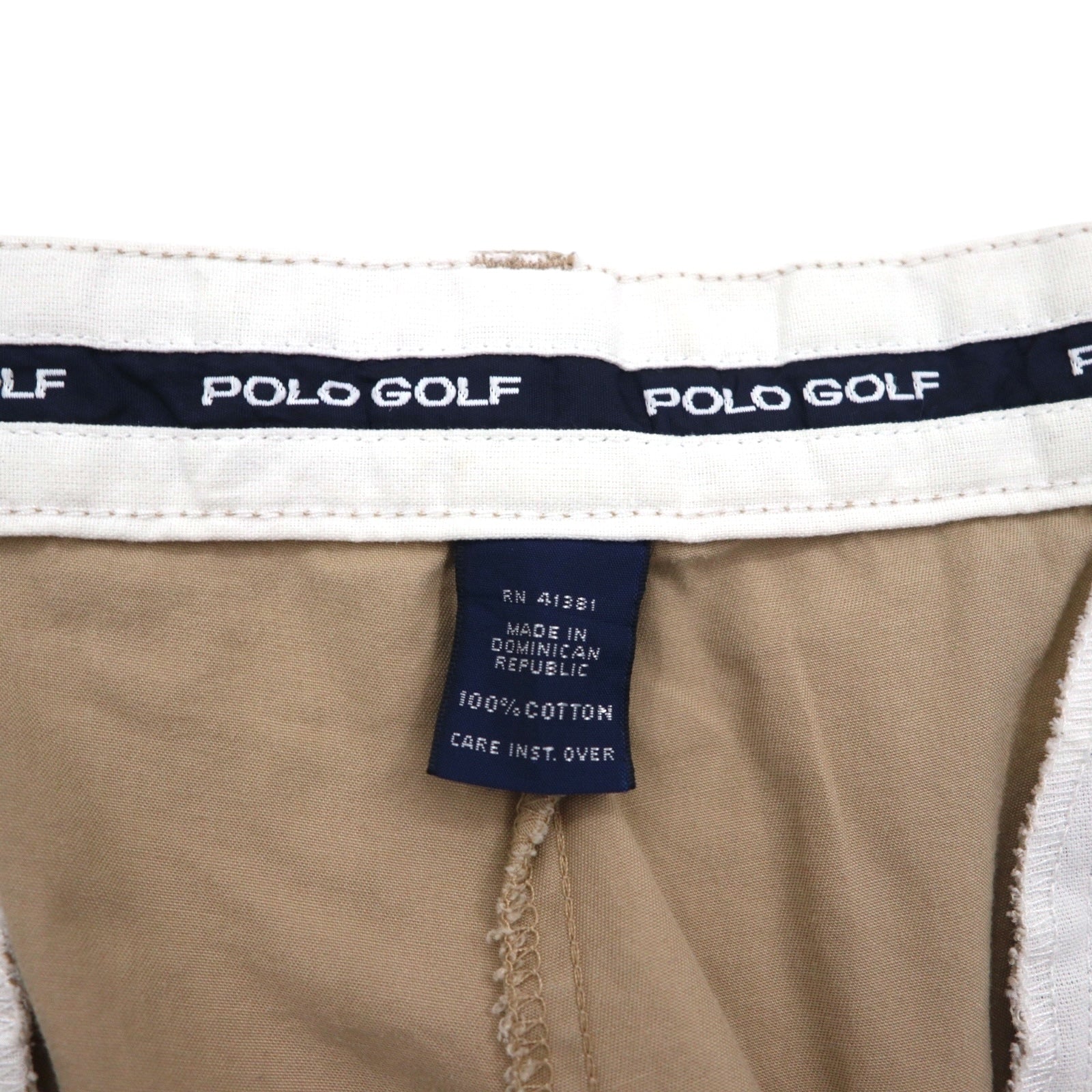 POLO GOLF RALPH LAUREN anni '90 pantalone chino ampio a due pinces L beige cotone