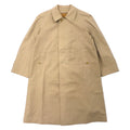 Burberrys Impermeabile a collo a scialle, cappotto Balmacaan 170 beige, cotone, fodera rimovibile a quadri scozzesi, abbottonatura nascosta, old, made in Japan