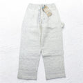 Leh 24AW Smoking in cotone Pantaloni affusolati a pieghe Smocking One Tuck Slacks Painter M Bianchi Ricamati 1033