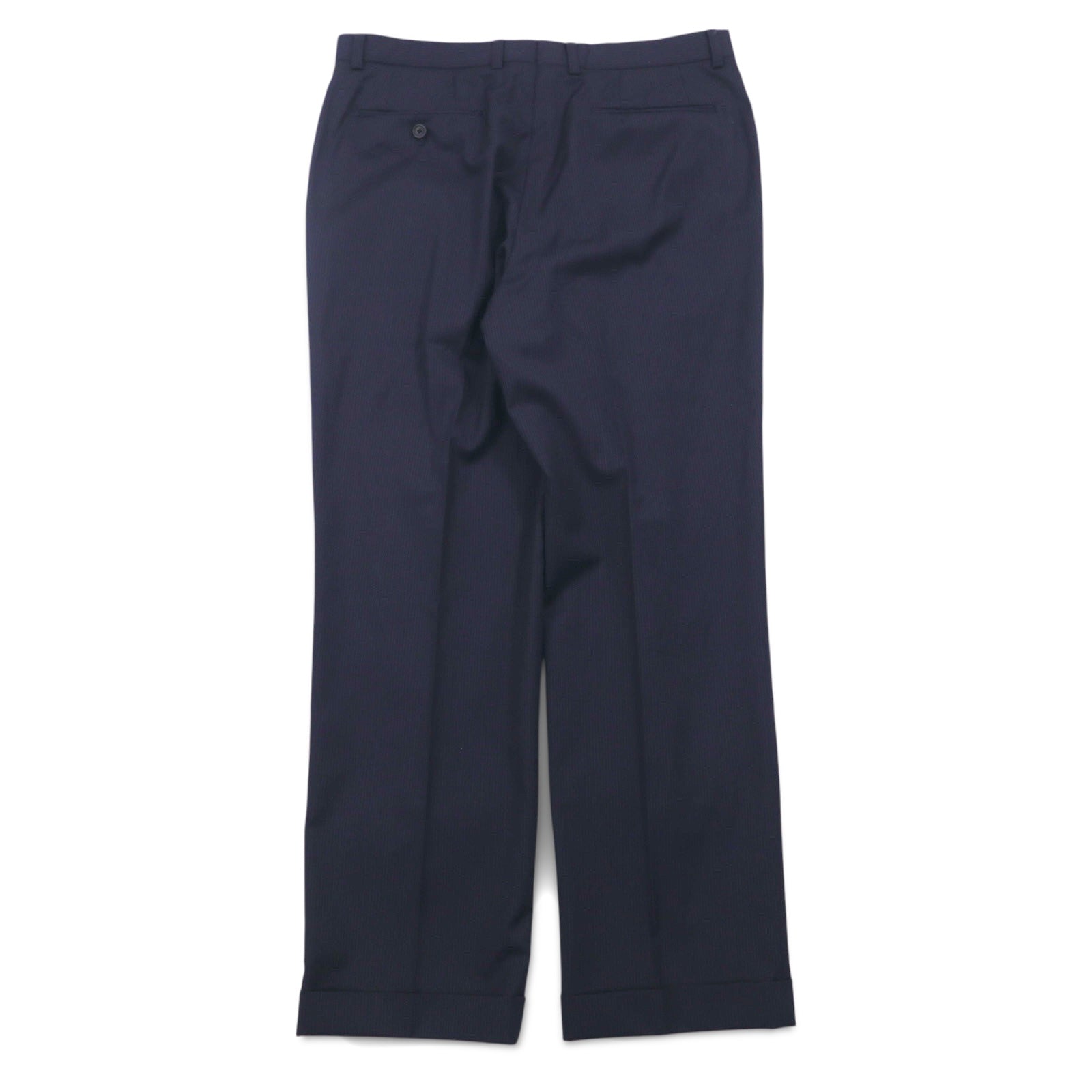 LANVIN en Bleu 3B スーツ セットアップ L ネイビー ストライプ ウール 日本製