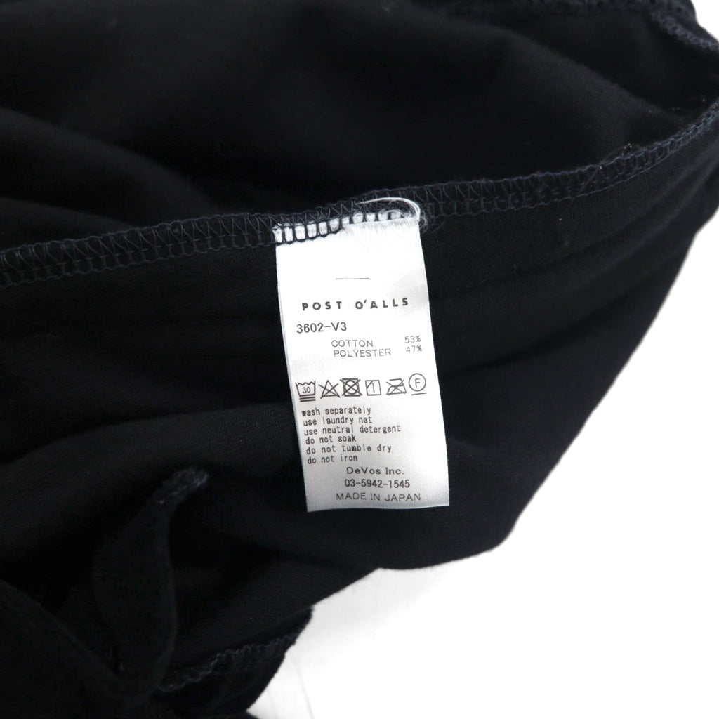 POST O'ALLS E-Z TOP Pantaloni Velour Easy L Nero 3602-V3 Made in Japan