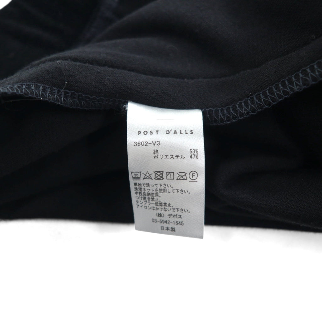 POST O'ALLS E-Z TOP Pantaloni Velour Easy L Nero 3602-V3 Made in Japan