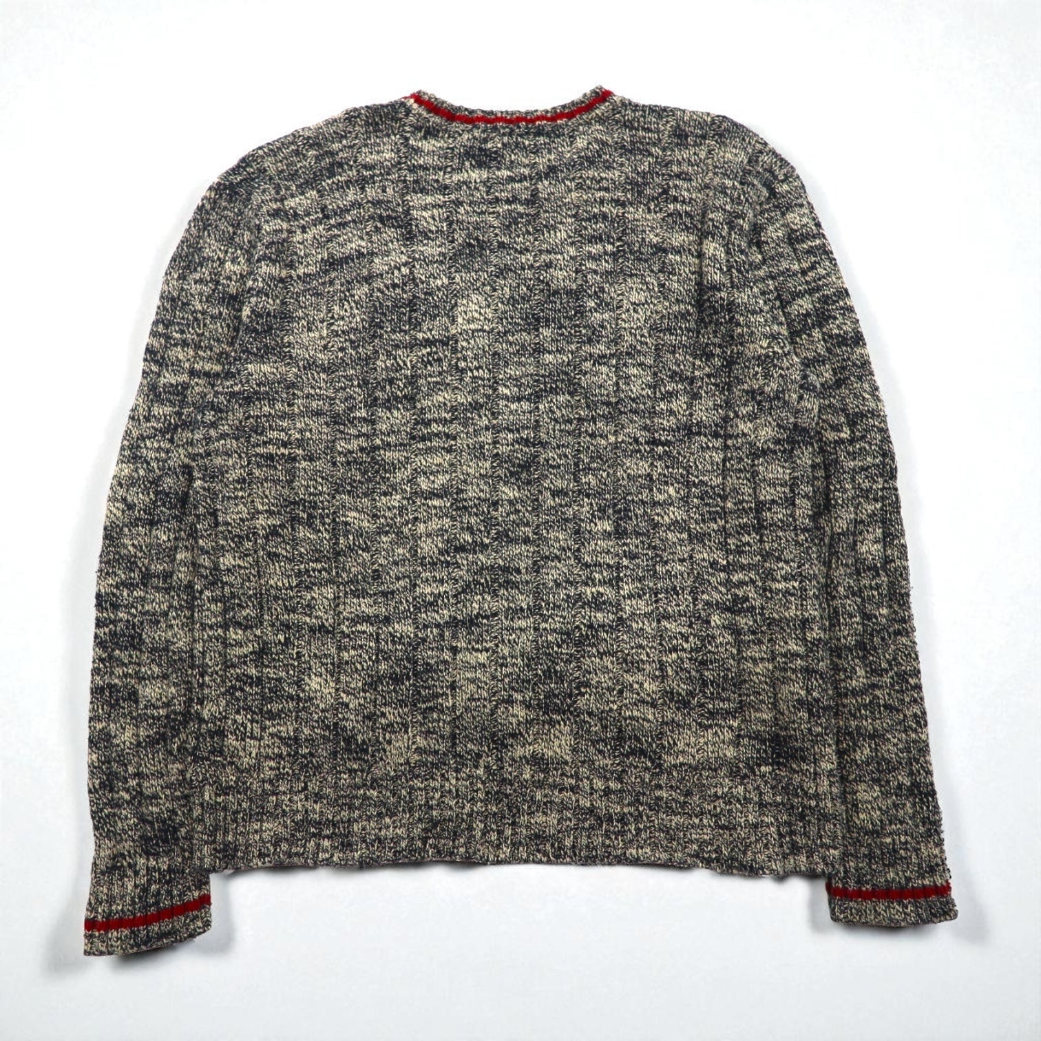 Polo Ralph Lauren ローゲージ ニット クルーネック セーター L ミックス グレー コットン