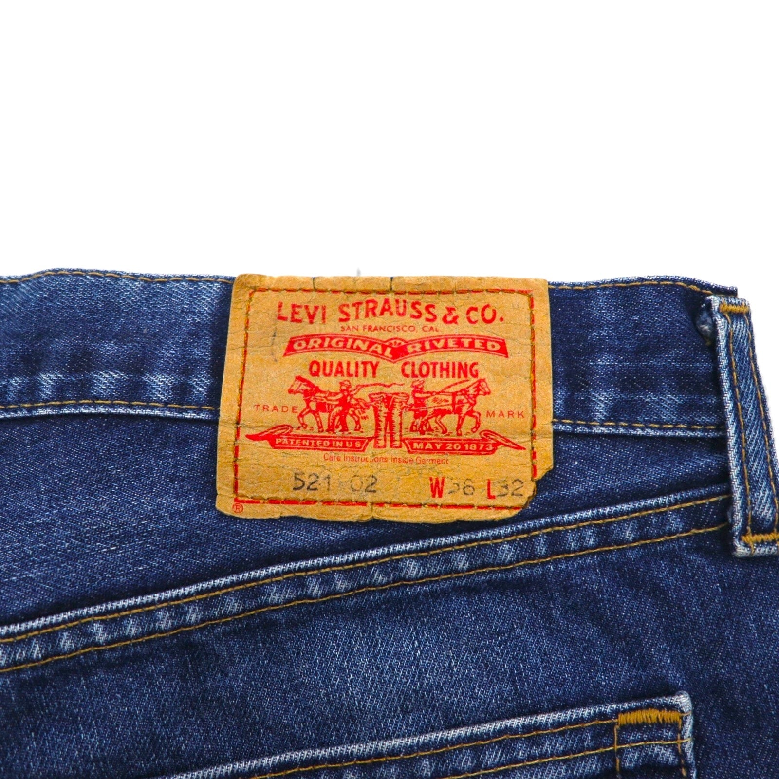 Levi's 00年代 イギリス製 521 ユーロモデル デニムパンツ ジーンズ L インディゴ 00521 0202