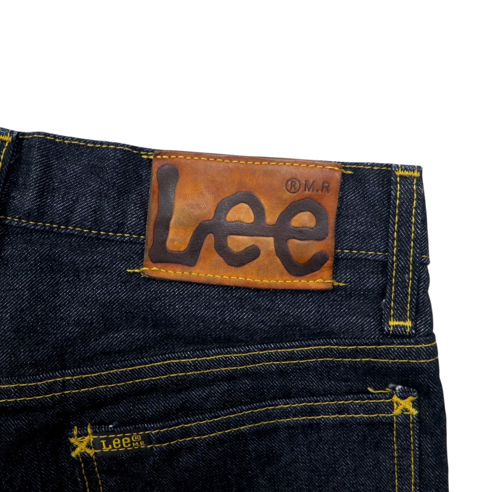Lee RIDERS Jeans bootcut rigidi S, blu indaco, chiusura a cerniera, etichetta in pelle