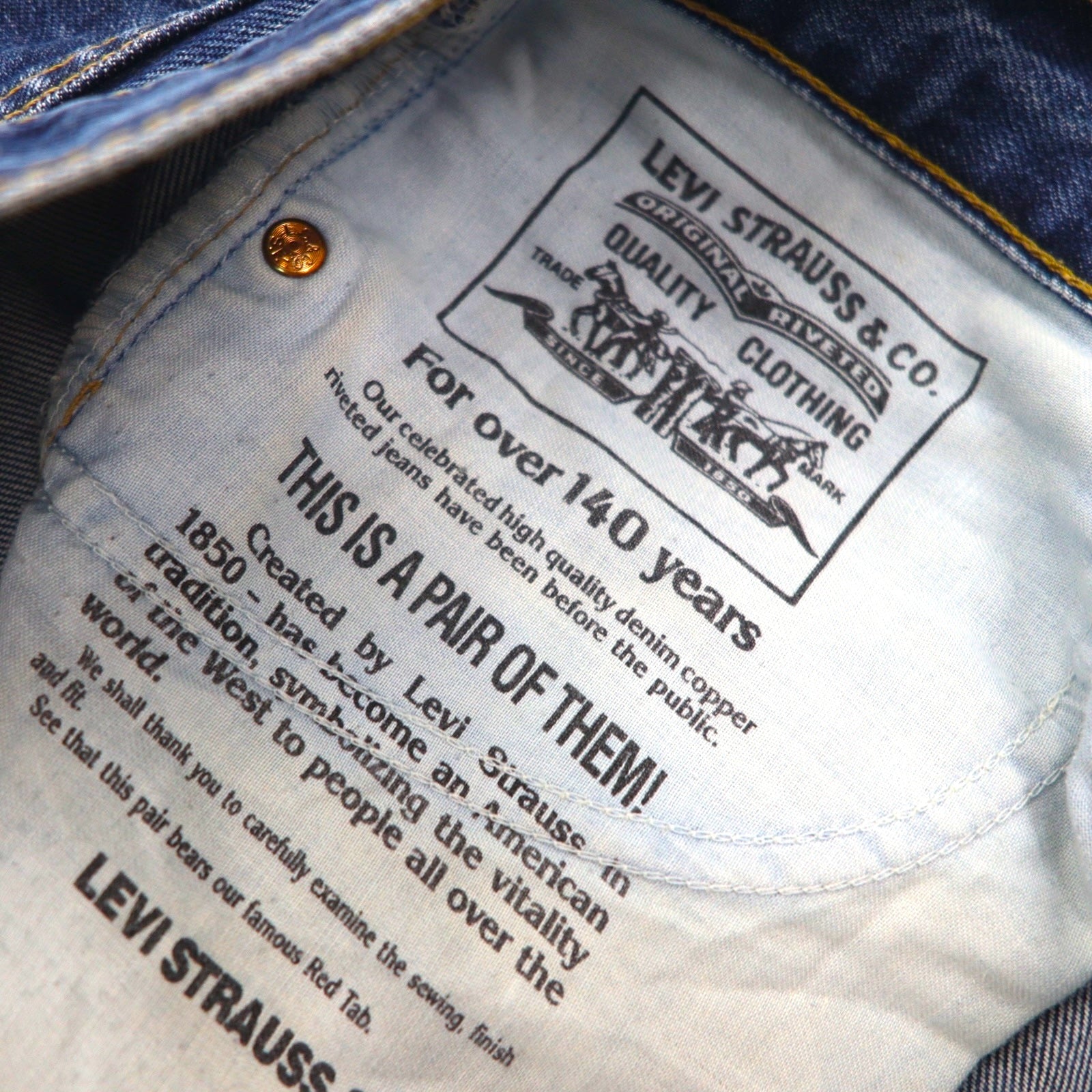 Levi's 00年代 イギリス製 521 ユーロモデル デニムパンツ ジーンズ L インディゴ 00521 0202