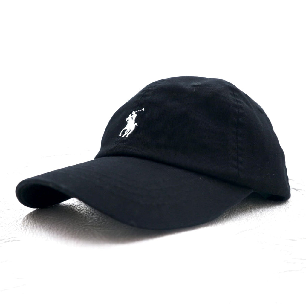 POLO RALPH LAUREN Cappellino 6 pannelli 59cm nero cotone ricamo piccolo pony