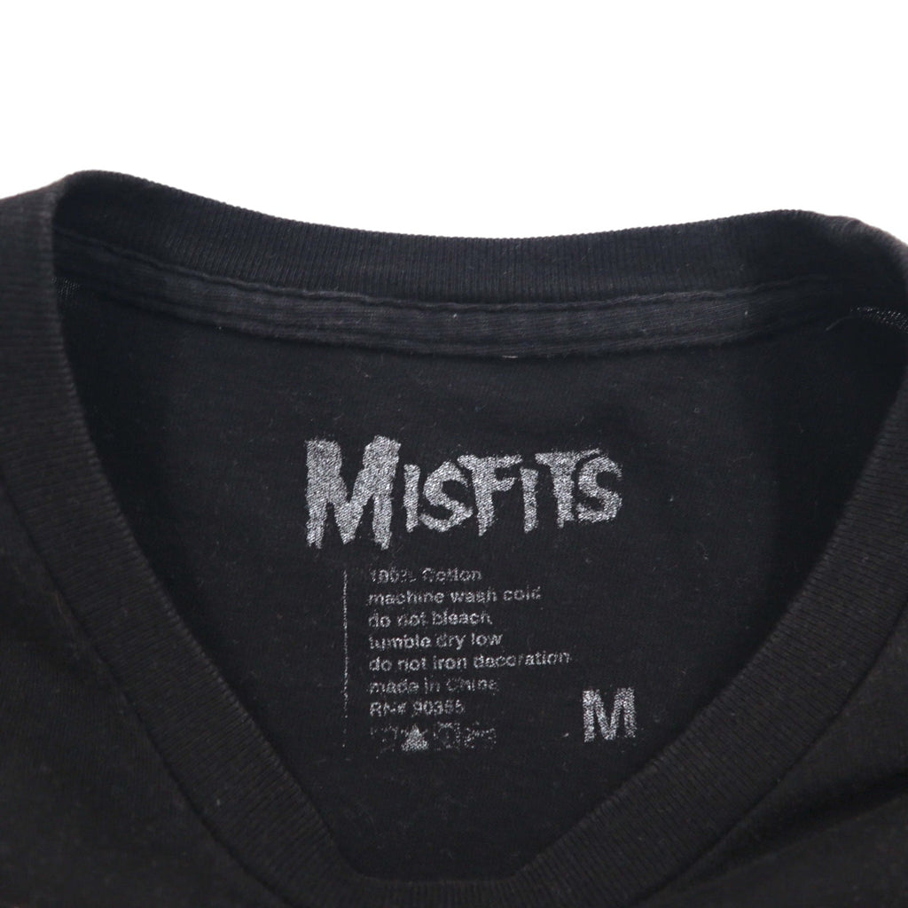 MISFITS Misfits T-shirt rock band M nero cotone Crimson Ghost