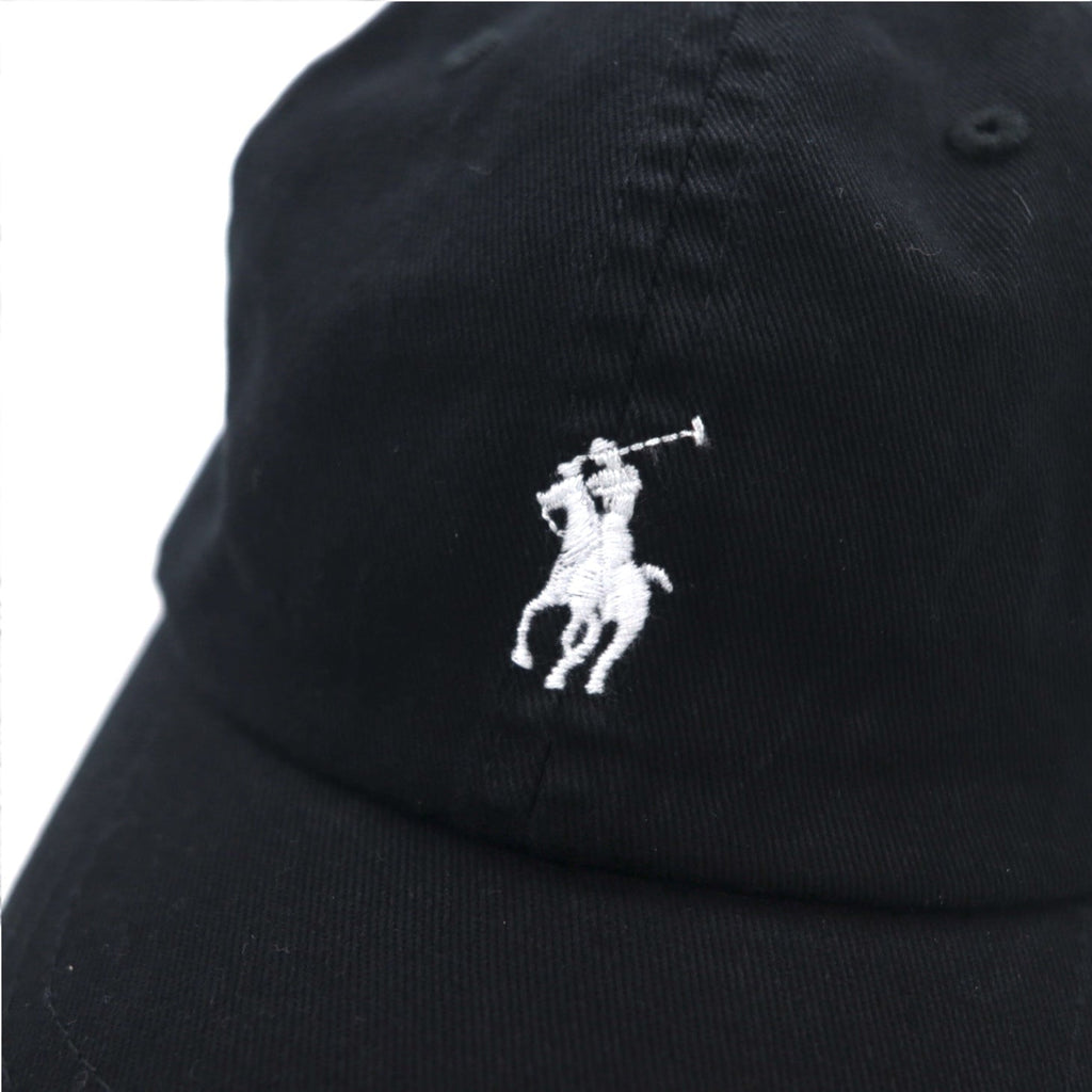 POLO RALPH LAUREN Cappellino 6 pannelli 59cm nero cotone ricamo piccolo pony