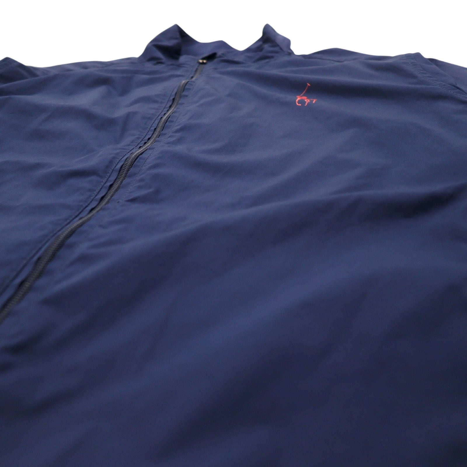 POLO GOLF RALPH LAUREN Giacca Harrington antivento taglia L, blu navy, poliestere, impermeabile, ripiegabile, stampa pony