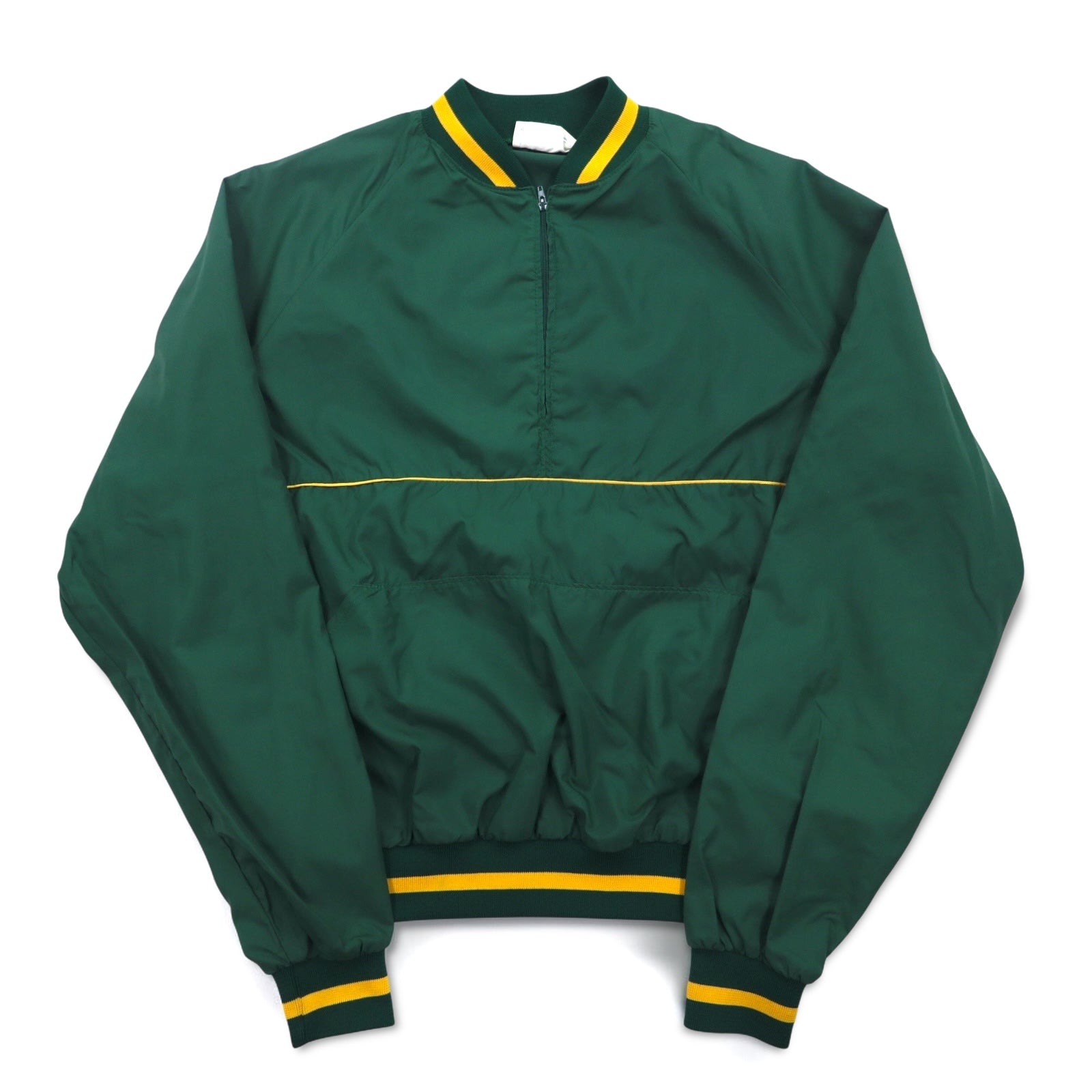 USA製 90年代 DOHERTY DUNNE リブライン ハーフジップ ナイロンジャケット ピステ L グリーン