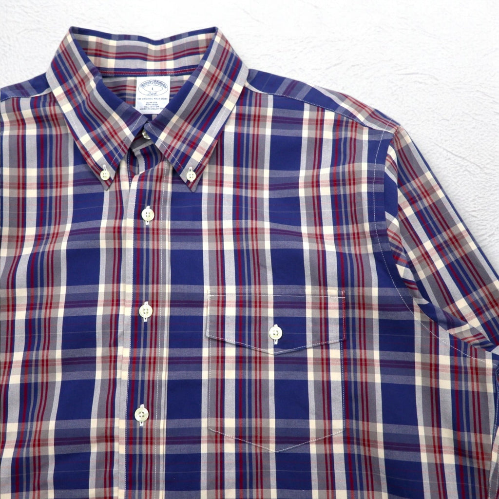 Brooks Brothers 346 ボタンダウンシャツ L マルチカラー 胸ポケット THE ORIGINAL POLO SHIRT