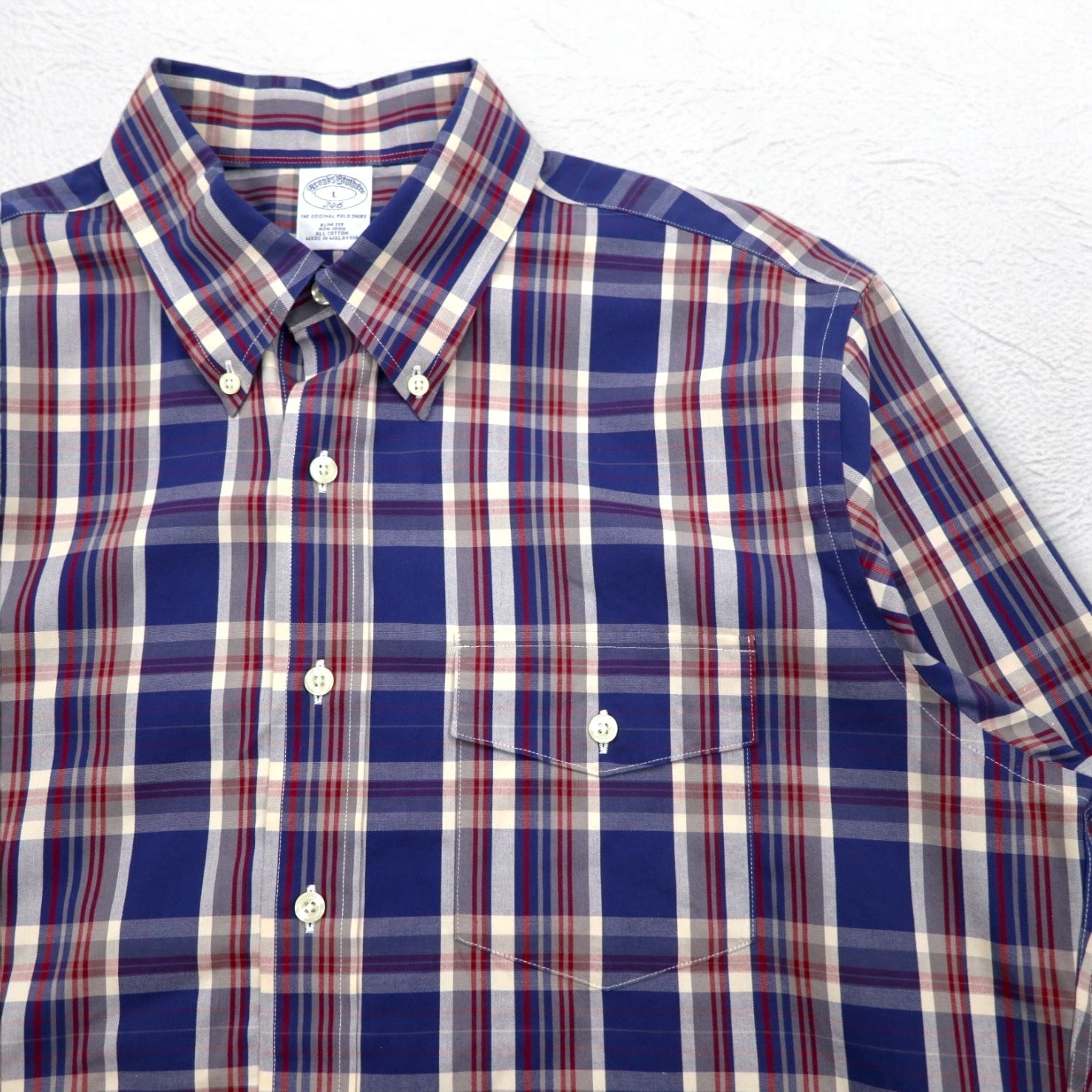 Brooks Brothers 346 Camicia button-down L Multicolore Taschino sul petto THE ORIGINAL POLO SHIRT