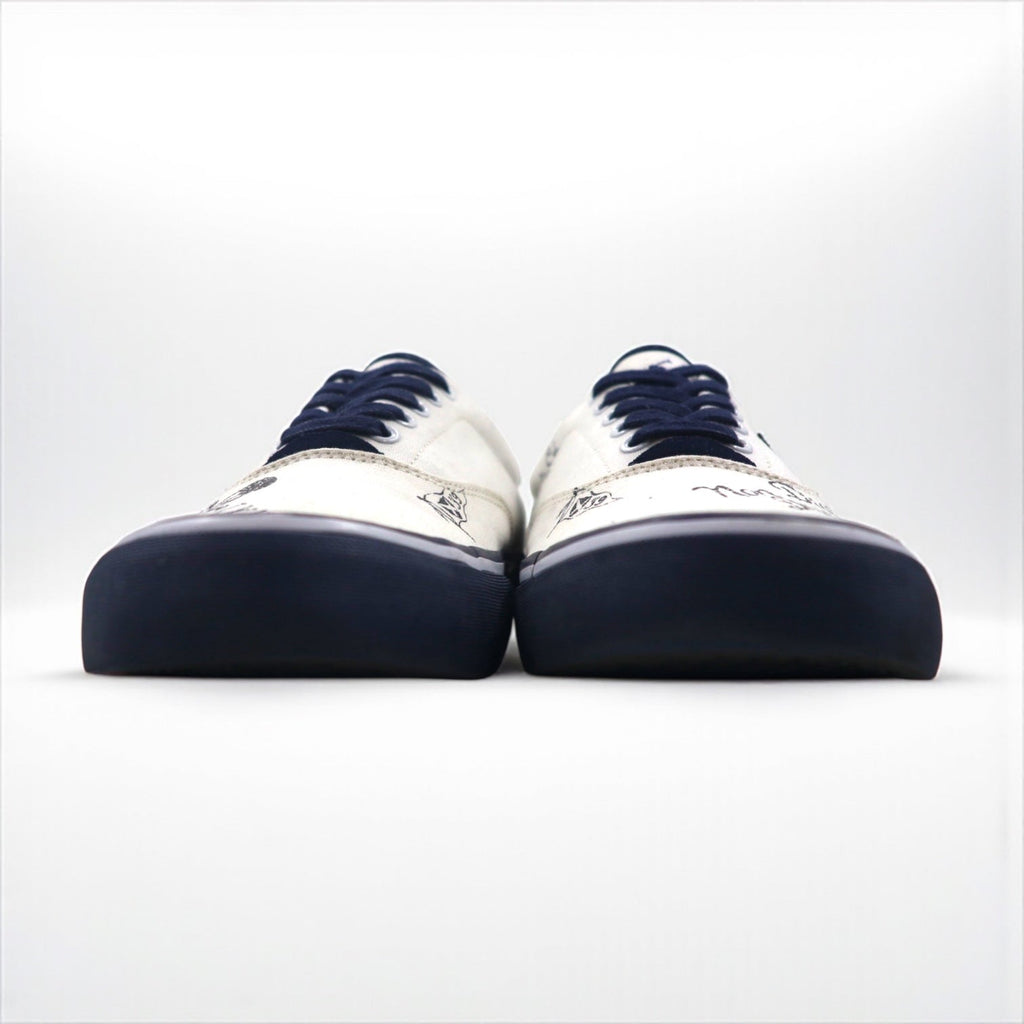 Ralph Lauren ローカットスニーカー 25.5cm キャンバス THORTON Ⅲ-NE スカル ワッペン 01087 J18