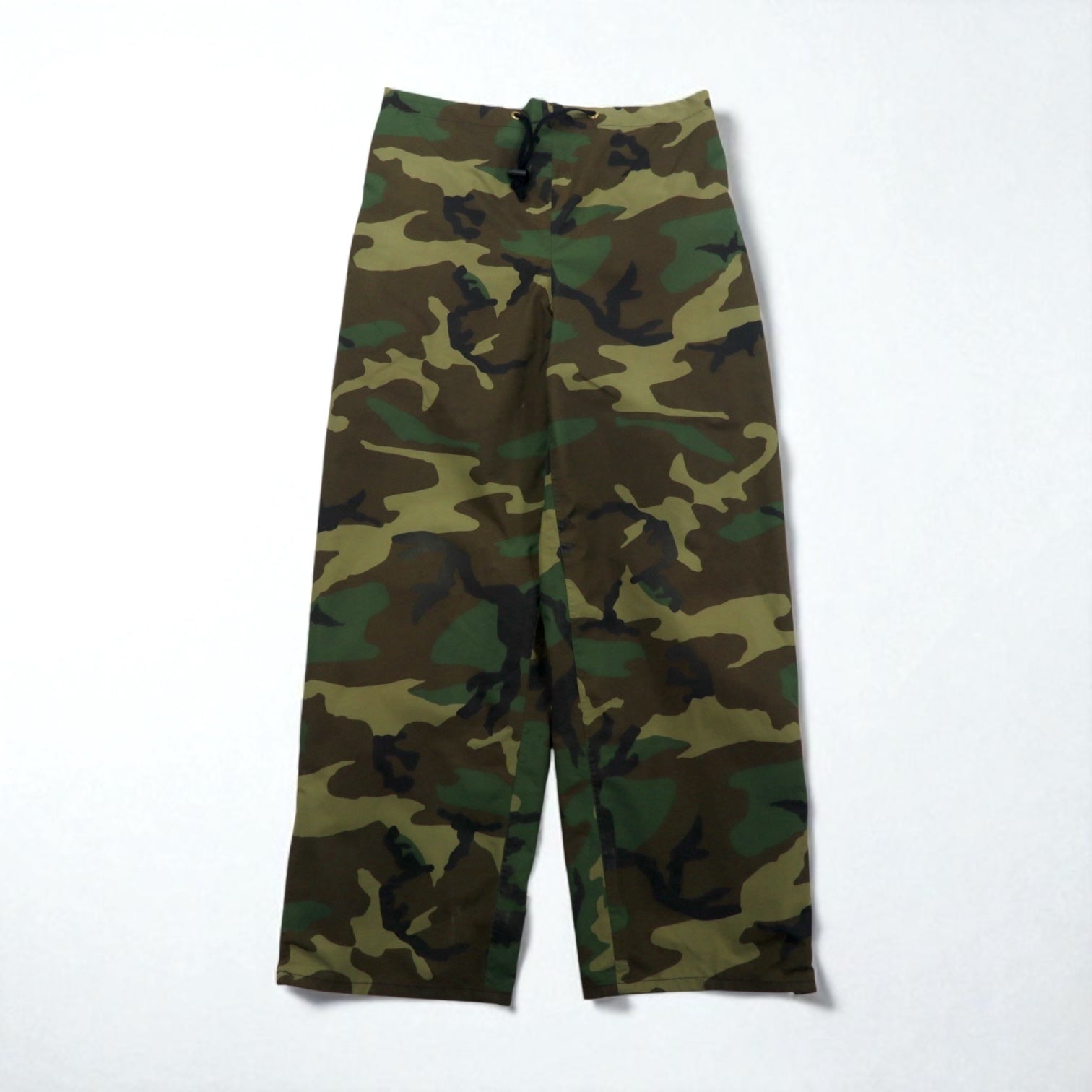 Pantaloni over US ARMY anni '90 GORE-TEX in nylon taglia M kaki mimetici U.S.CAVALRY