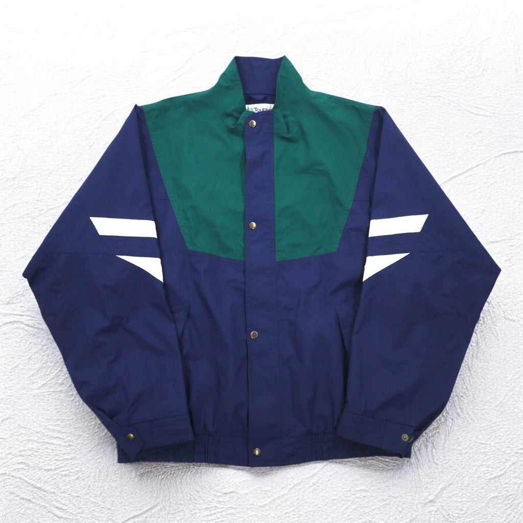 Vintage 90s USA Made Windbreaker TOURNEY 90年代 USA製 ゴアテックス GORE-TEX ナイロンジャケット XXL グリーン ネイビー 防水