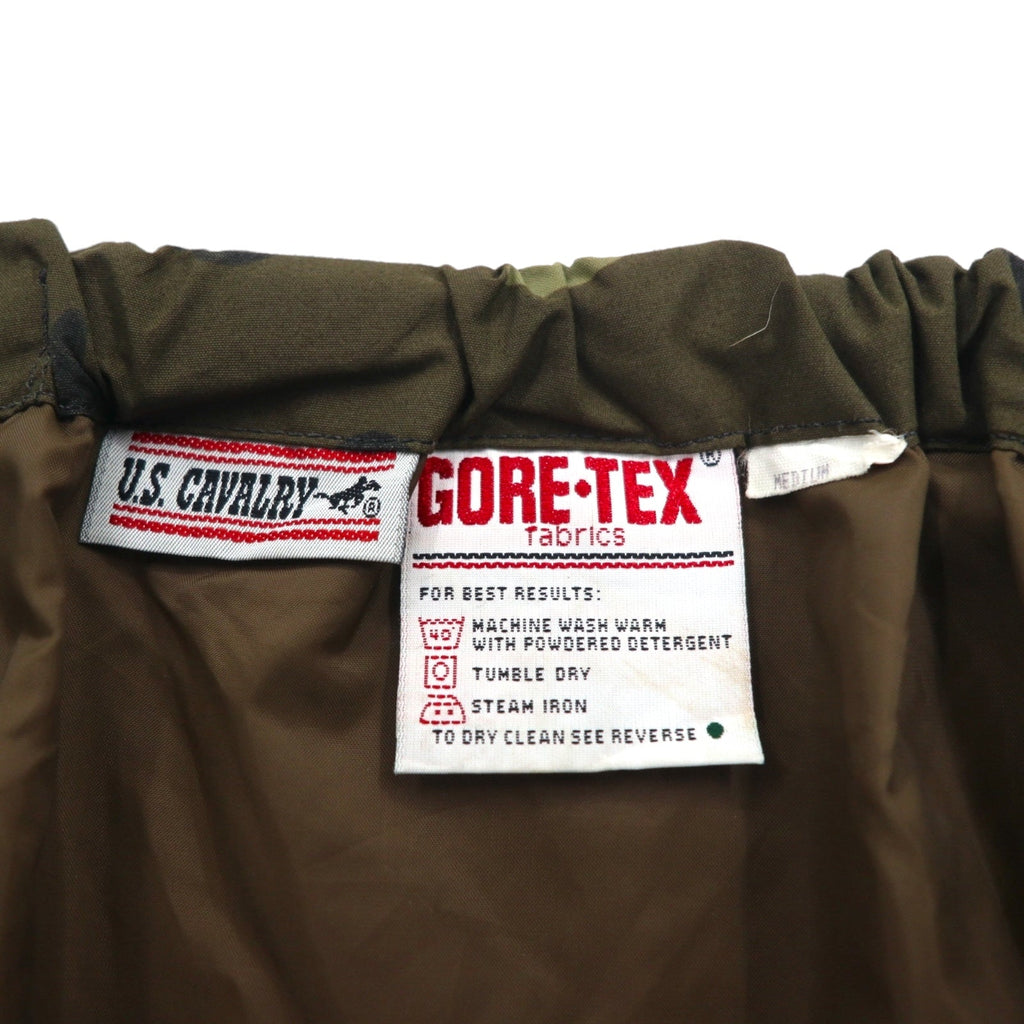 Pantaloni over US ARMY anni '90 GORE-TEX in nylon taglia M kaki mimetici U.S.CAVALRY