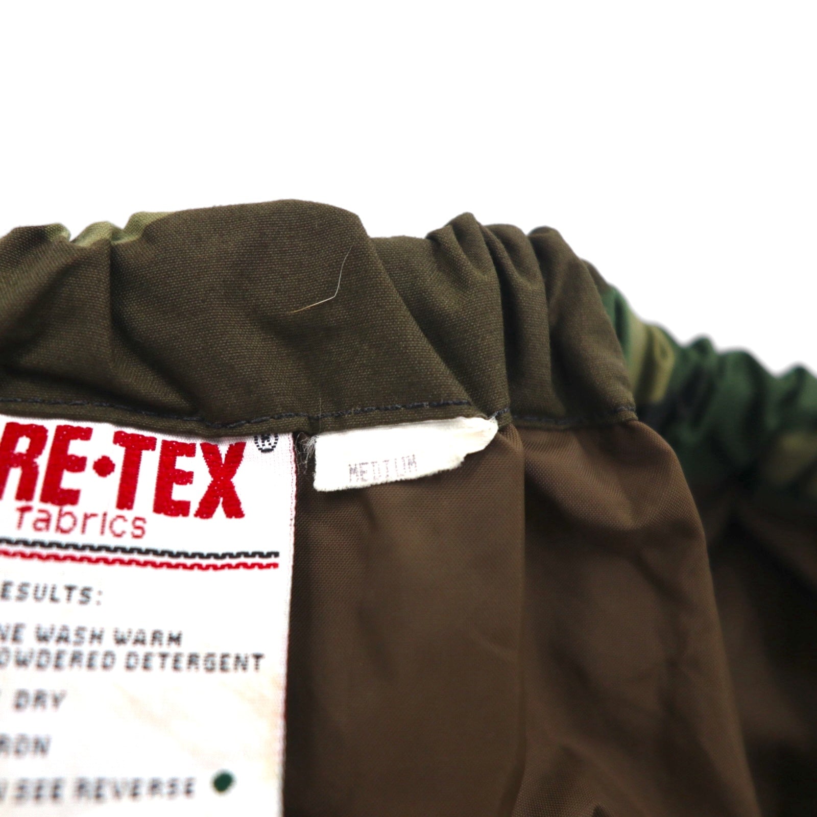 Pantaloni over US ARMY anni '90 GORE-TEX in nylon taglia M kaki mimetici U.S.CAVALRY