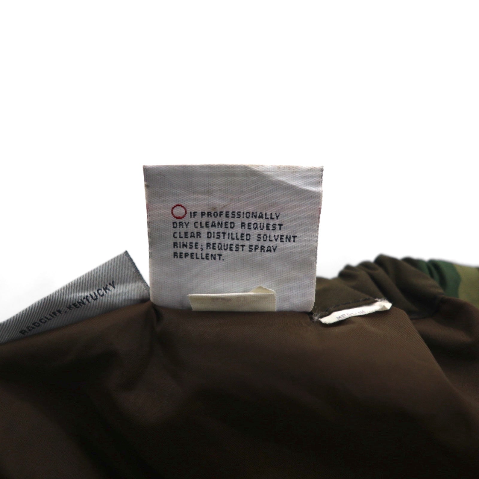 Pantaloni over US ARMY anni '90 GORE-TEX in nylon taglia M kaki mimetici U.S.CAVALRY