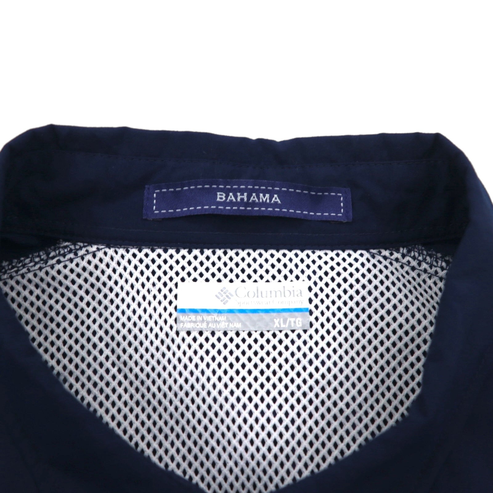 Columbia PFG Bahama II Camicia a maniche corte da pesca XL blu navy in nylon OMNI-SHADE FM7047
