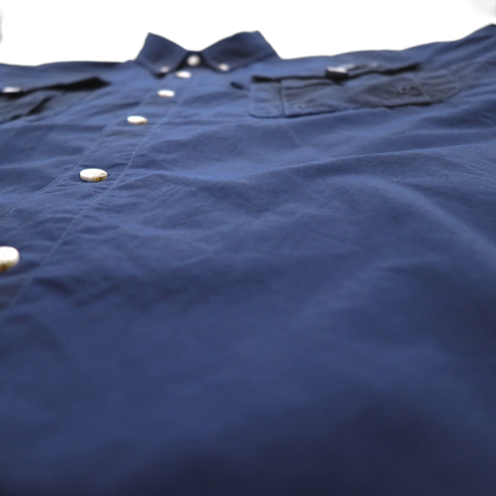 Columbia PFG Bahama II Camicia a maniche corte da pesca XL blu navy in nylon OMNI-SHADE FM7047
